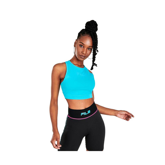 Fila Alva tank sports bra Womens teal sports bra Fila Alva tank bra Fila Alva sports bra teal | 100% Authentic