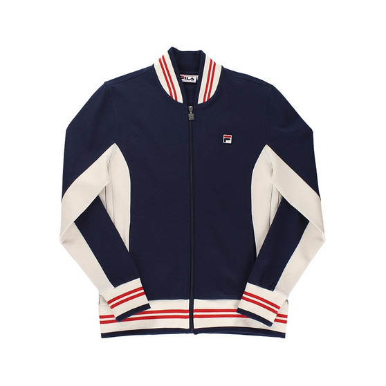Fila Settanta Mens Jackets Color: Navy/Cream/Red  100% Authentic