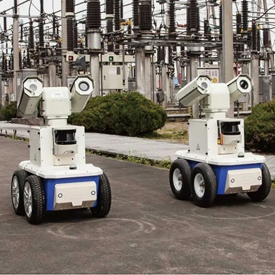Patrolling Video Surveillance Cradle Head Camera Autonomous Mobile Robot Indoor Outdoor Security Patrol Robot