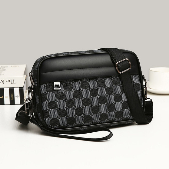 Top-quality PU Leather Men Waist Packs Business Crossbody Bags for Male Fashion Travel Storage Phone Shoulder Bags Clutch Bag