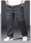 Plus Size 12XL Pants Men Casual Trousers Elastic Waist Straight Pants Male Fashion Grey Black Pants Big Size 10XL 12XL