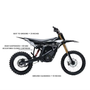 Altis Delta 35AH Off Road Electric Dirt Bike 72V 13kW Motor High Speed 62MPH Electric Motocross Bike for Dealers