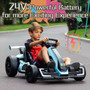 Kerry Yoo K61 Go Kart, 24V Kids Electric Drift Kart, Crazy Cart Ride on Toys, Adjustable Seat, EVA Tires, 8.5 MPH-Blue