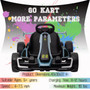 Kerry Yoo K61 Go Kart, 24V Kids Electric Drift Kart, Crazy Cart Ride on Toys, Adjustable Seat, EVA Tires, 8.5 MPH-Blue