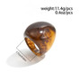PuRui 6 Color Boho Irregular Geometry Resin Chunky Rings for Women Trendy Vintage Acrylic Knuckle Rings Charm Aesthetic Jewelry