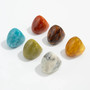 PuRui 6 Color Boho Irregular Geometry Resin Chunky Rings for Women Trendy Vintage Acrylic Knuckle Rings Charm Aesthetic Jewelry