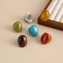 PuRui 6 Color Boho Irregular Geometry Resin Chunky Rings for Women Trendy Vintage Acrylic Knuckle Rings Charm Aesthetic Jewelry
