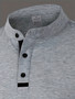 A Stylish Men's Round-Neck Plain Spliced Polo Shirt Suitable for Wearing at Home in Summer, Autumn, and Winter
