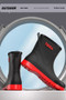 Fashionable Men's Rain Boots Mid-Calf Waterproof Anti-Slip Reflective Fishing Shoes EVA Sole Plastic Upper China Made