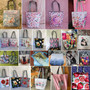 Golden Afro Woman Printed Handbags Pretty Fashion Shoulder Bag Eco Portable Shopping Bag High Capacity Beach Bag Practical Tote