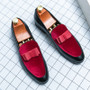 Fashion Wedding Shoes For Men Dress Casual Business Leather Shoes Male Classic Formal Bow Office Social Party Shoes Man Loafers