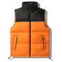 Autumn and Winter Down Cotton Vest Men's Coat Thickened Warm Korean Version of the Trend Color Matching Vest  for Men