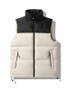 Autumn and Winter Down Cotton Vest Men's Coat Thickened Warm Korean Version of the Trend Color Matching Vest  for Men
