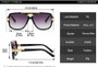 SO&EI Retro Square Double Bridges Men Sunglasses Fashion Brand Designer Shades UV400 Women Gradient Sun Glasses