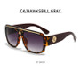 Fashion Brand Luxury Designer Sunglasses Men Women 2026 Oversized Vintage Punk Shades Glasses Summer Travel Outdoor Sunglasses