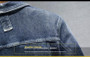 Men's Casual Single Breasted Cotton Blue Fashion Spring Autumn Denim Coat Trendy Brand Stylish High-end Washed Workwear Jacket