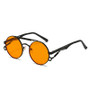SHAUNA Retro Metal Double Bridges Round Sunglasses Women Fashion Gradient Mirror Eyewear Men Trending Punk Spring Sun Glasses