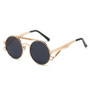 SHAUNA Retro Metal Double Bridges Round Sunglasses Women Fashion Gradient Mirror Eyewear Men Trending Punk Spring Sun Glasses