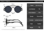 SHAUNA Retro Metal Double Bridges Round Sunglasses Women Fashion Gradient Mirror Eyewear Men Trending Punk Spring Sun Glasses