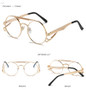 SHAUNA Retro Metal Double Bridges Round Sunglasses Women Fashion Gradient Mirror Eyewear Men Trending Punk Spring Sun Glasses