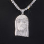 Hot Sell 925 Silver VVS Moissanite Diamond Set Jesus Pendant Men Fashion Hip Hop Jewelry Iced Out Jesus Pendant