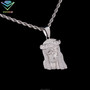 Hot Sell 925 Silver VVS Moissanite Diamond Set Jesus Pendant Men Fashion Hip Hop Jewelry Iced Out Jesus Pendant