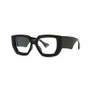 Fashionable Black Square Large Frame Women's Sunglasses Transparent Lenses Daily Vacation Decorative Glasses