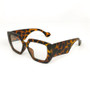Fashionable Black Square Large Frame Women's Sunglasses Transparent Lenses Daily Vacation Decorative Glasses