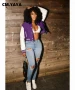 CM.YAYA 2024 Autumn Winter Patchwork Button Up Women Baseball Jackets Long Sleeve Elegant Sport Fashion Baseball Outcoat
