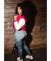 CM.YAYA 2024 Autumn Winter Patchwork Button Up Women Baseball Jackets Long Sleeve Elegant Sport Fashion Baseball Outcoat