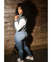 CM.YAYA 2024 Autumn Winter Patchwork Button Up Women Baseball Jackets Long Sleeve Elegant Sport Fashion Baseball Outcoat
