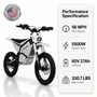 Sykeruns X7 5500W Electric Motorcycle 56MPH Off Road E-moto 60V 27Ah Removable Battery Adult Dirt Bike Pit Bike US Fast Ship