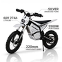 Sykeruns X7 5500W Electric Motorcycle 56MPH Off Road E-moto 60V 27Ah Removable Battery Adult Dirt Bike Pit Bike US Fast Ship