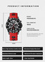 POEDAGAR 912 Luxury Man Wristwatch Sport Chronograph Waterproof Luminous Watches for Men Casual Quartz Silicone Men Watch Reloj