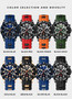 POEDAGAR 912 Luxury Man Wristwatch Sport Chronograph Waterproof Luminous Watches for Men Casual Quartz Silicone Men Watch Reloj