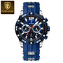 POEDAGAR 912 Luxury Man Wristwatch Sport Chronograph Waterproof Luminous Watches for Men Casual Quartz Silicone Men Watch Reloj