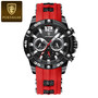 POEDAGAR 912 Luxury Man Wristwatch Sport Chronograph Waterproof Luminous Watches for Men Casual Quartz Silicone Men Watch Reloj