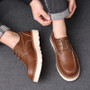 New Wholesale Composite Toe Work Boots for Men Cow Leather Black Safety Desert Shoes Lace-up Fashion Brand Customize 2024