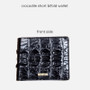 Carteras Billeteras Custom Made Classic Luxury Genuine Crocodile Skin Leather Man Short Bifold Wallets
