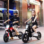 New Large Kid's Electric Motorcycle 3-10 Years Old Rechargeable Plastic Two-Wheeled Unisex Ride-On Toy