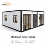 NEWGEN DEVELOPMENT Modern Sandwich Panel Portable House Minimalist Design Open Glass Front Easy Setup Home Office Use