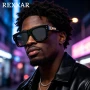 Classic Steampunk Square Sunglasses Men 2026 Luxury Brand Fashion Outdoor Punk Sun Glasses For Male Retro Driving Shades
