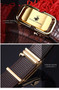 Men's Belt Genuine Leather Crocodile Pattern Inner Wear Automatic Buckle Fashionable All-match Belt Middle-aged and Young Casual Business Trendy Belt