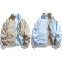 Una Reta Harajuku Jacket Men Autumn New Hip hop Double Sided Wear Coat Streetwear Casual Plaid Loose Jackets Man