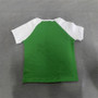Summer New Y2K Leisure Color Blocked Embroidered Nigeria Letter Green T-Shirt Trend 2026 Women's Clothing Crop Top