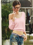 Dulzura 2025 Autumn Latest Fashion Sexy V-Neck Long Sleeve Slim Fit T-Shirt Women'S Solid Casual Top Party Club Street Clothes