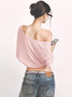 Dulzura 2025 Autumn Latest Fashion Sexy V-Neck Long Sleeve Slim Fit T-Shirt Women'S Solid Casual Top Party Club Street Clothes