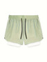 Sports shorts for men, double layered, quarter quick drying, elastic basketball, running training equipment, deep squat fitness,
