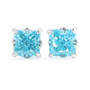 18K Gold Plated High Carbon Diamond Stud Earrings Classic Style Ice Crushed CZ Stobnes S925 Radiant for Anniversaries