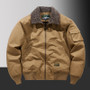 Autumn and Winter Jackets for Men with Thick and Warm Cotton Jackets Men Fur Collar Loose Oversized Cotton Jacket Cargo Jackets
